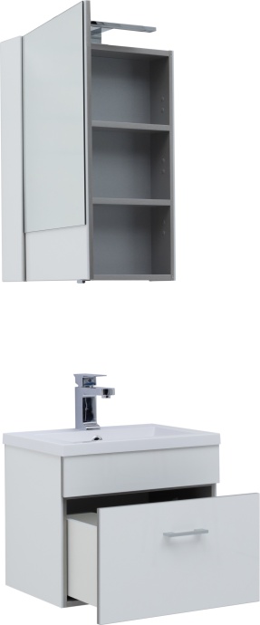 Зеркало-шкаф Aquanet Верона 50 белый 207763 - 5