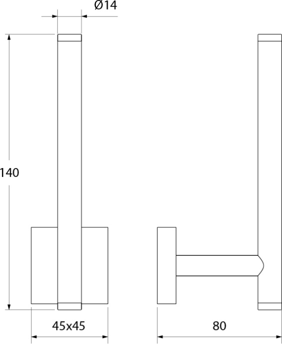 Держатель запасного рулона туалетной бумаги, латунь, Edifice, IDDIS, EDISBS0i43 - 1