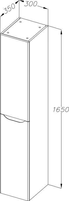 Шкаф-пенал Opadiris Элеганс 30 L Z0000014967 - 3