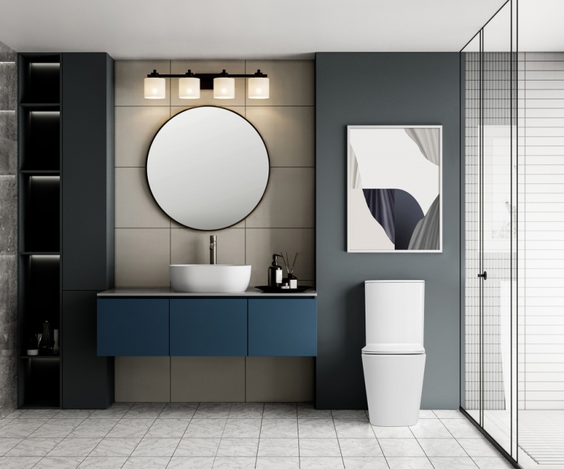 Унитаз ABBER Rechteck AC1210TMW компакт белый матовый, безободковый, смыв торнадо - 1