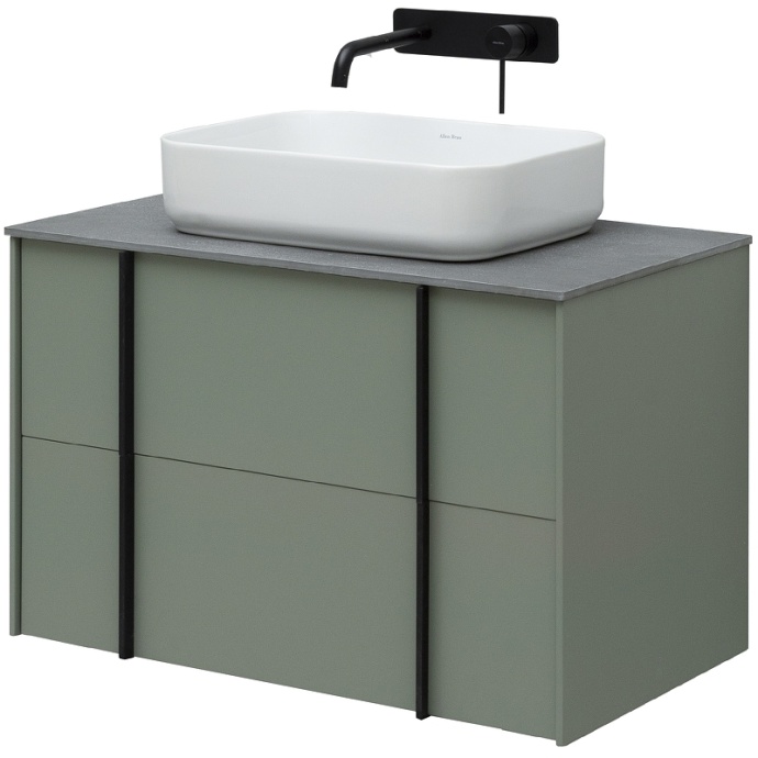 Тумба под раковину Allen Brau Reality 80 серо - зеленый матовый 1.32005.CGM - 3
