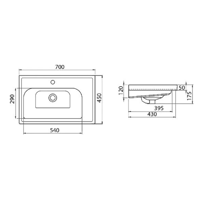 Комплект мебели Opadiris Палермо 70 светлое дерево - 9