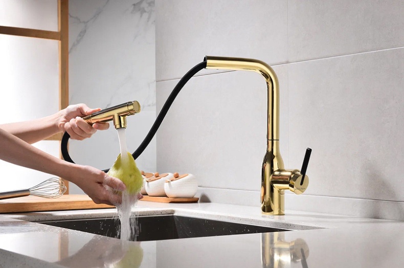 Смеситель для кухни Paulmark Viper золото Vi213105-G - 6