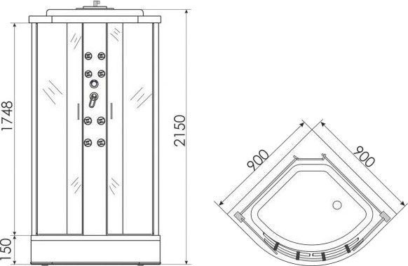 Душевая кабина Erlit Comfort ER3509PF-C4 ER3509PF-C4-RUS - 4