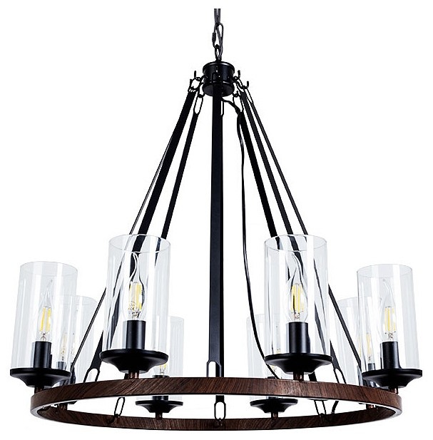 Подвесная люстра Arte Lamp Dalim A7014SP-8BK - 0