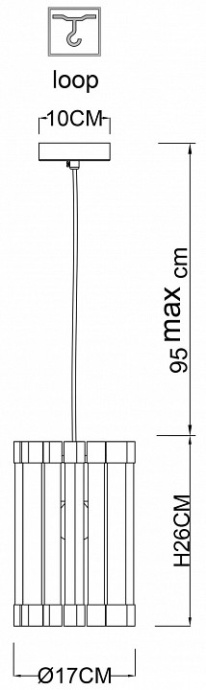 Подвесной светильник Arte Lamp Caravaggio A1059SP-1CC - 3