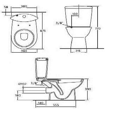 Бачок для унитаза Ideal Standard Oceane  W600901 - 1
