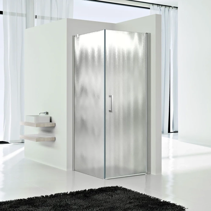 Боковая стенка Vincea Orta 90х190 хром стекло рифленое VSG-1O900CH - 1