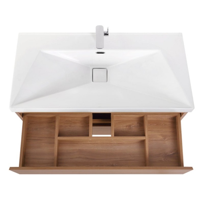 Тумба под раковину Cezares Molveno 100х50 Noce Chiaro  MOLVENO-100-2C-SO-NC - 3