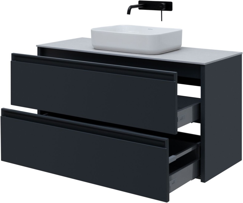 Тумба под раковину Allen Brau Fantasy 120 черный матовый 1.11005.AM - 2
