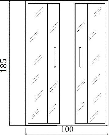 Душевое ограждение без поддона River Don XL 100/24 МТ  10000003369 - 3