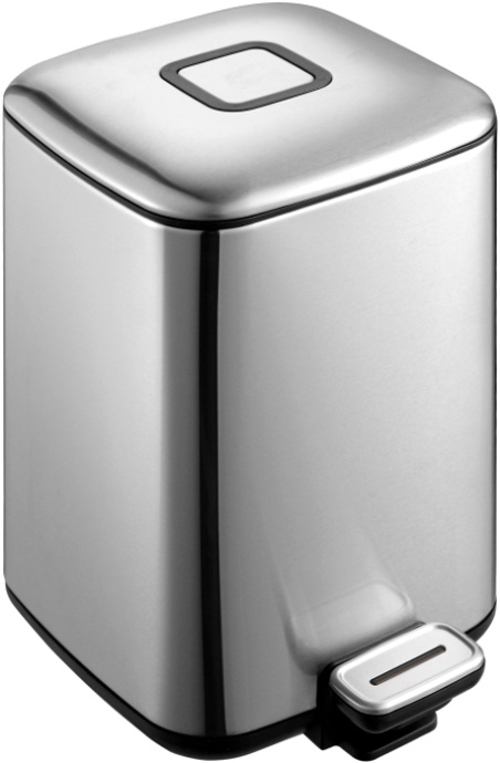 Ведро для мусора Weltwasser WW MILA MT 12L матовый хром  10000000886 - 0