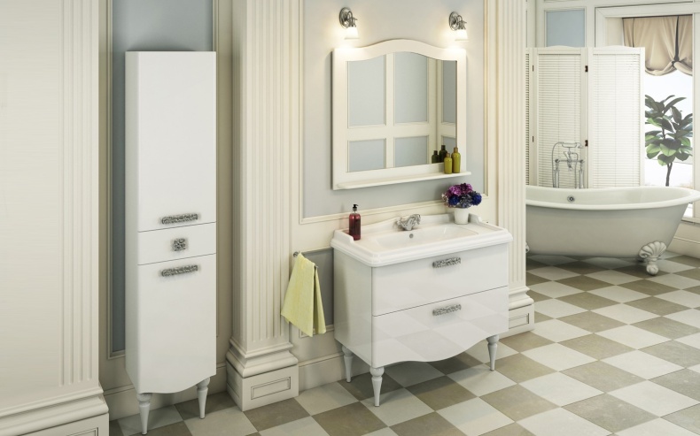 Шкаф-пенал Comforty Монако 40 L 00004140124 - 2