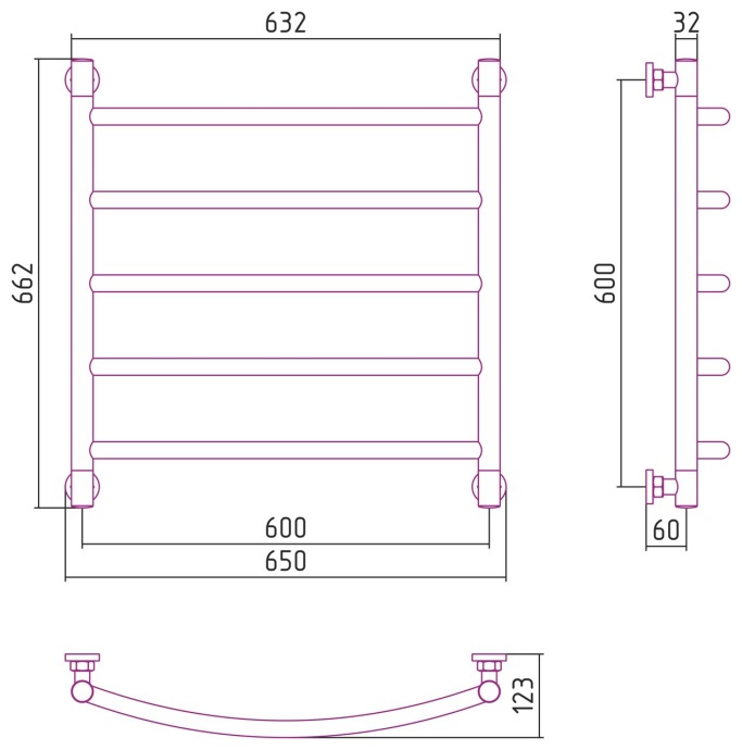 Полотенцесушитель водяной ДР 