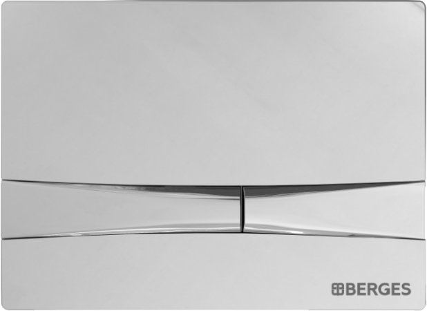 Кнопка смыва Berges Wasserhaus Novum F3 хром, глянец 040053 - 0