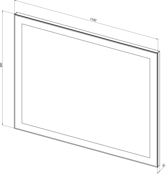 Зеркало Aquanet Алассио 11085 196639 - 2