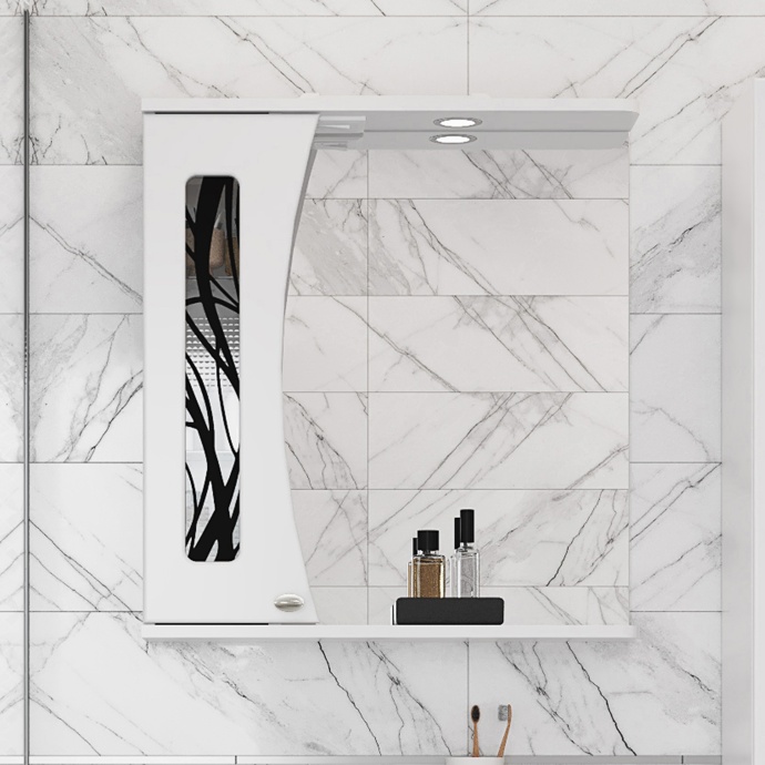 Комплект  Раковина DIWO Дмитров 0113 + Зеркало DIWO Муром L, 65 + Сифон для раковины Wirquin Минор с отводом для стиральной машины + Пьедестал для рак 550556 - 9