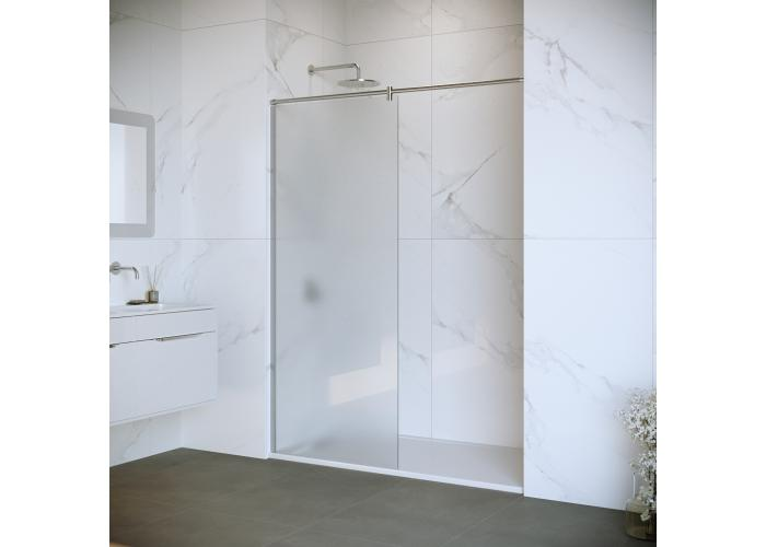 Душевая перегородка RGW Walk in 90х195 хром стекло матовое 351003409-21 - 0