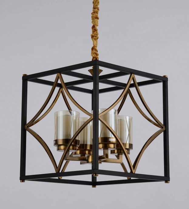 Подвесная люстра LUMINA DECO Quadrato LDP 1223-4 BK+MD - 1