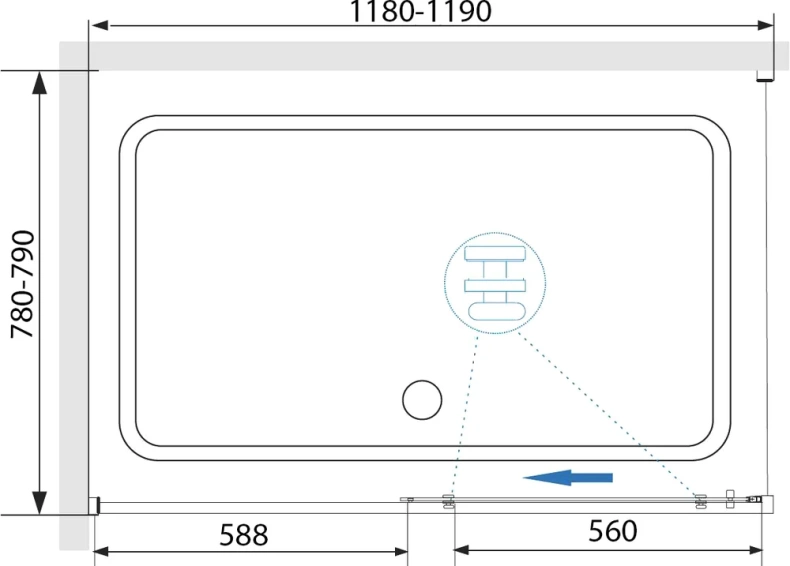 Душевой уголок RGW Stilvoll SV-42G 120x80 профиль золото стекло прозрачное 32324282-16 - 3