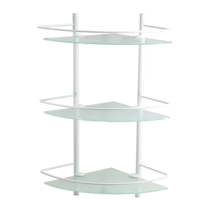 K-3133WHITE Полка стеклянная тройная - 1