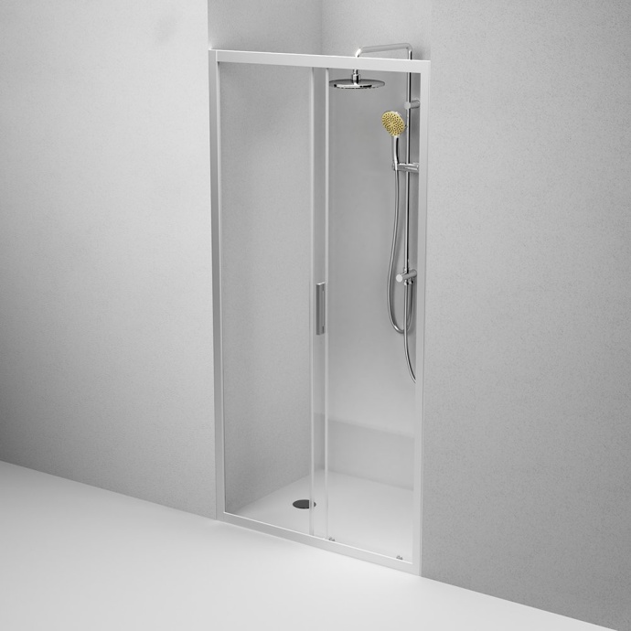 Душевая дверь AM.PM Gem 100х195 хром матовый стекло прозрачное W90G-100-1-195MT - 4