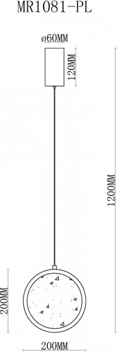Подвесной светильник MyFar Lora MR1081-PL - 3