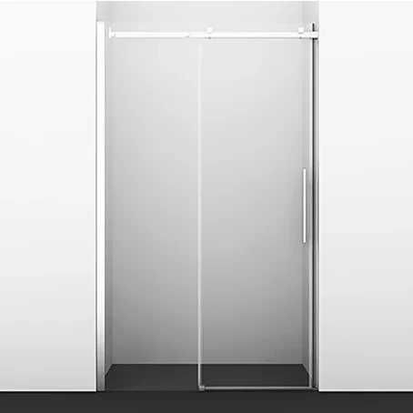 Душевая дверь в нишу Wasserkraft Alme 140х200 профиль хром стекло прозрачное 15R31 - 0