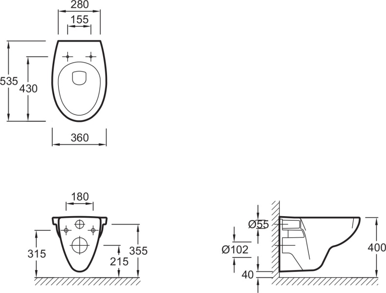 Комплект Система инсталляции для унитазов Jacob Delafon E5504-NF + Кнопка смыва Jacob Delafon E4316-00 белая + Крышка-сиденье Jacob Delafon Patio - 6