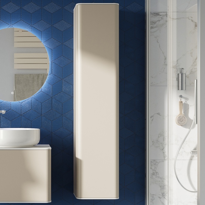 Шкаф-пенал STWORKI Ноттвиль 150 бежевый шелк ppJUL.150-216.215 - 0