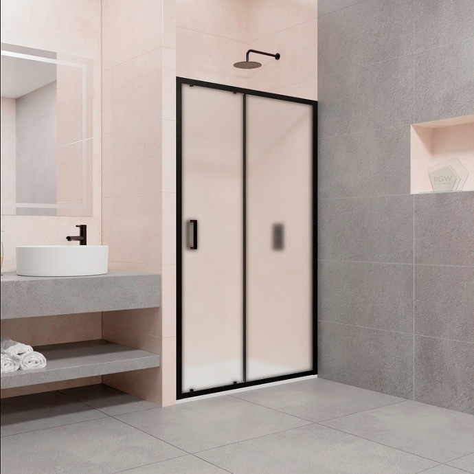 Душевая дверь RGW Passage PA-016B 120х195 профиль черный стекло матовое 350801612-24 - 1
