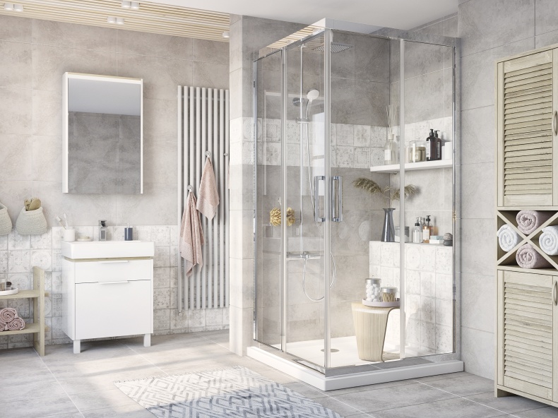 Душевой уголок STWORKI Дублин DE019SC9595200CH 95x95 см профиль хром глянец 3GW048TTKK000 - 1