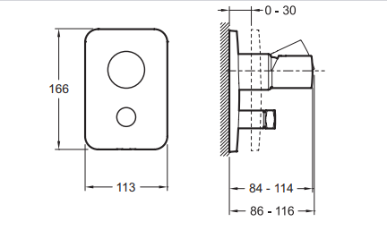 Смеситель Jacob Delafon Toobi E98719-CP для ванны с душем - 1