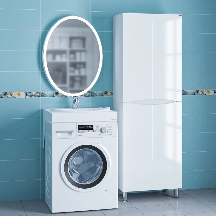 Раковина над стиральной машиной Санта Сатурн 60 белый 900126W - 2