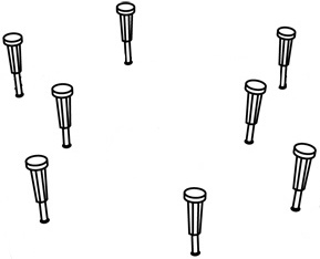 Ножки для ванны Excellent 8 шт белые HW-ST-NWA-8 - 0
