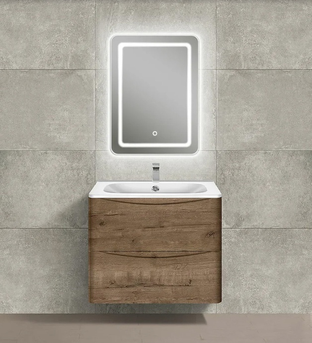 Тумба с раковиной Vincea Paola 60 темное дерево - 1