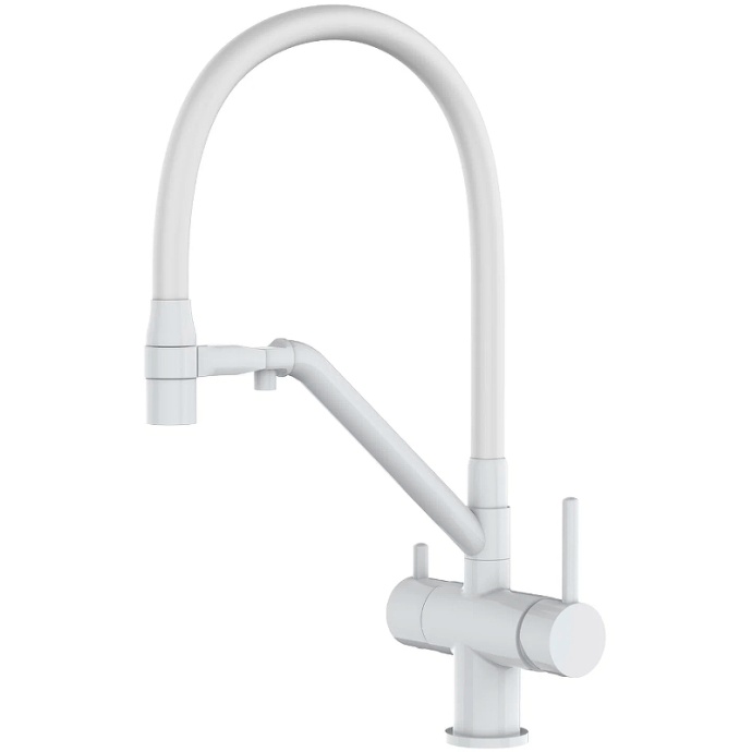 Смеситель для кухни Gappo белый G4398-88 - 0