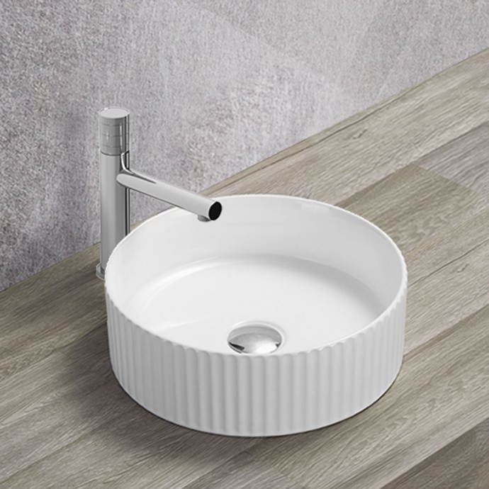 Накладная раковина Vincea 36х36 белая VBS-501 - 1