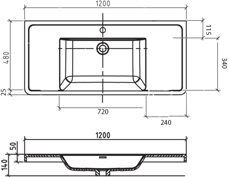 Мебельная раковина BelBagno Energia-N 120 EA-1200-LVB - 3