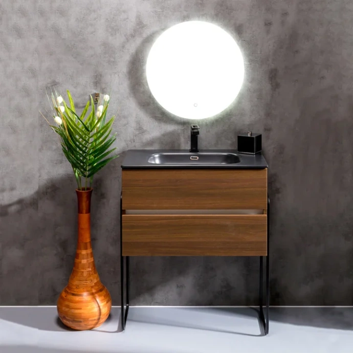 Тумба под раковину Armadi Art Vallessi 80 темное дерево 837-080-D - 2
