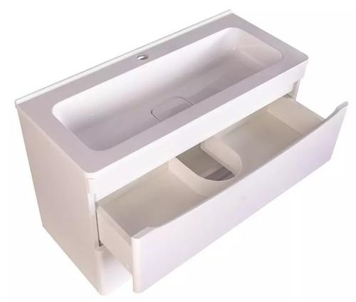 Тумба под раковину Style Line Бергамо мини 90 белая СС-00002364 - 1