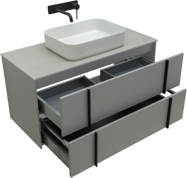 Тумба под раковину Allen Brau Reality 100 серый матовый 1.32007.PGM - 6