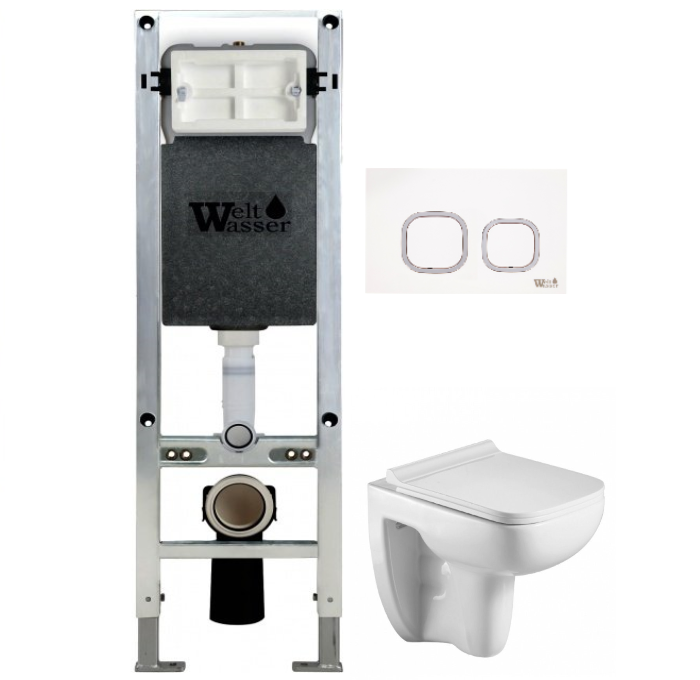 Комплект Weltwasser AMBERG 350 ST + KEHLBACH 004 GL-WT + AMBERG RD-WT  10000006541 - 0