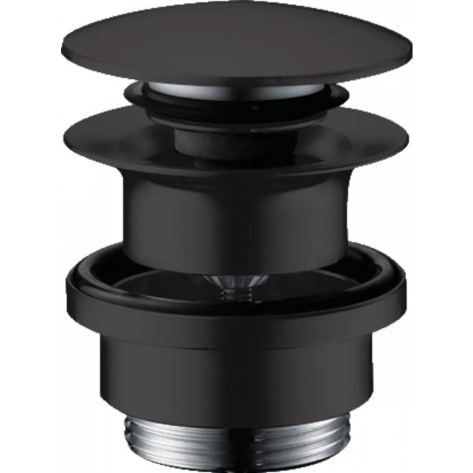 50100670 HG Push-open сливной набор для раковины матовый черный - 0