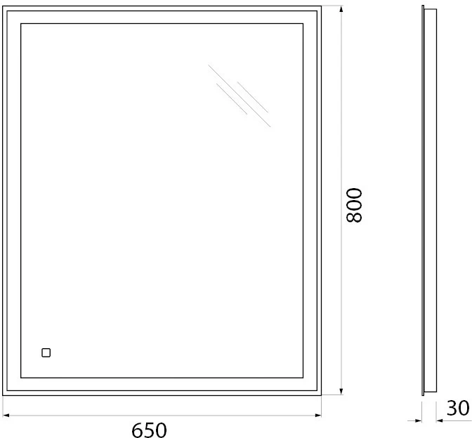 Комплект мебели Belbagno Marino 80 темное дерево  - 26