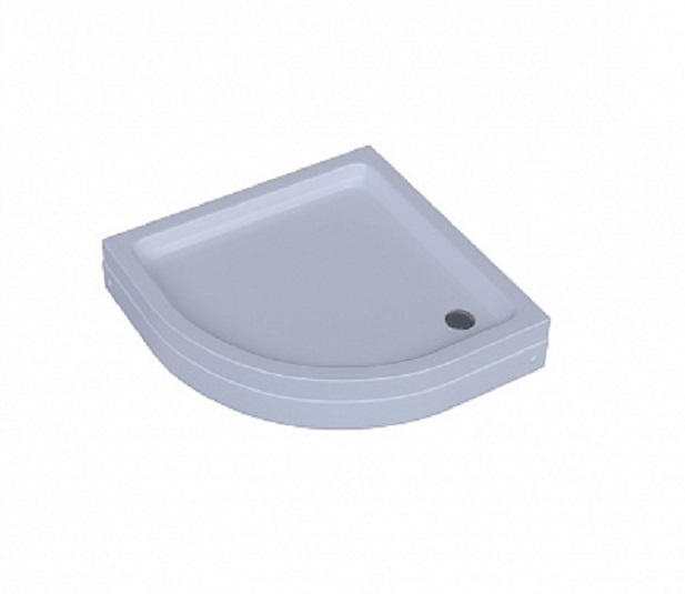 Поддон акриловый AQUATEK DPA-0000007, 1/4 круга, с ножками и съемной панелью. БЕЗ СИФОНА. 80*80*15 - 1