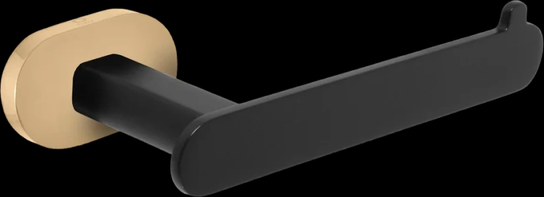 Держатель туалетной бумаги Rav Slezak Yukon черный - золото YUA0402CMATZ - 0