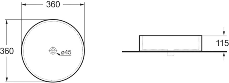 Раковина Vincea VBS-131 белая - 1