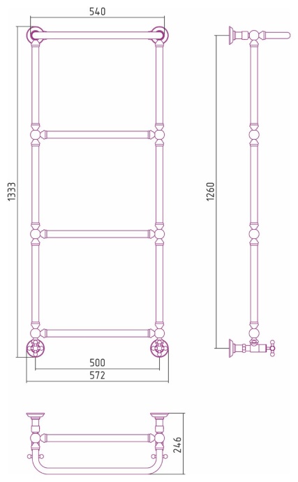 Полотенцесушитель водяной ДР 