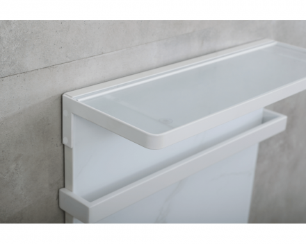 Полотенцесушитель электрический Black&White Moon 90х40 белый матовый 388WM - 3